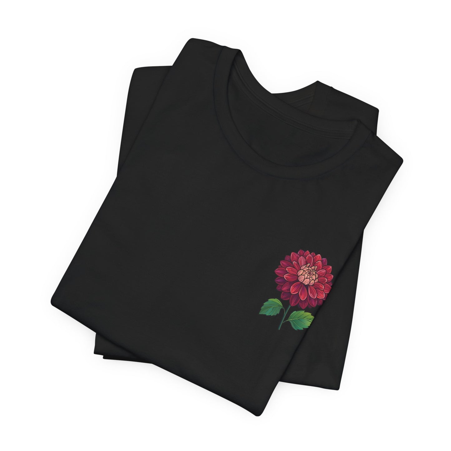 Floral Graphic Tee - Vintage Dahlia Design for Nature Lovers