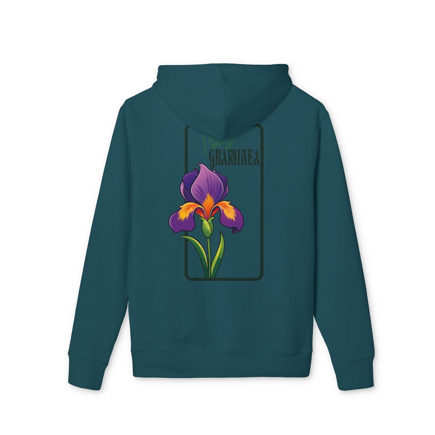 Floral Graphic Unisex Hoodie - Perfect for Spring Celebrations "Iris"