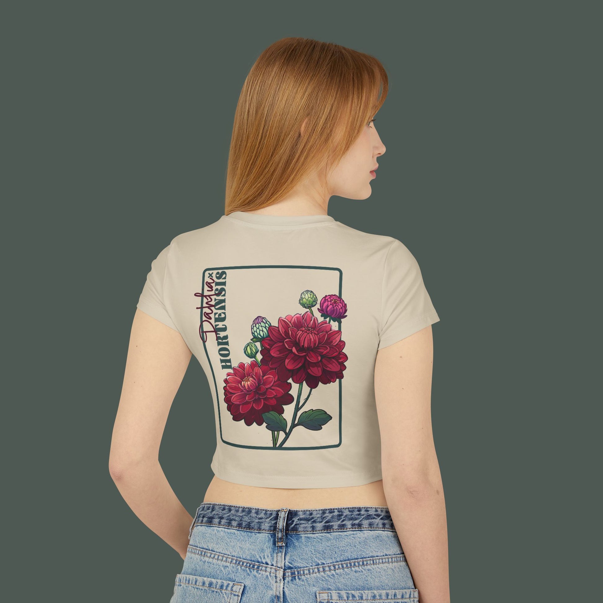 Feminine Floral Baby Tee, Cute Graphic Tee, Casual Summer Outfit, Gifts for Her, Vintage Floral Shirt, Spring Style
