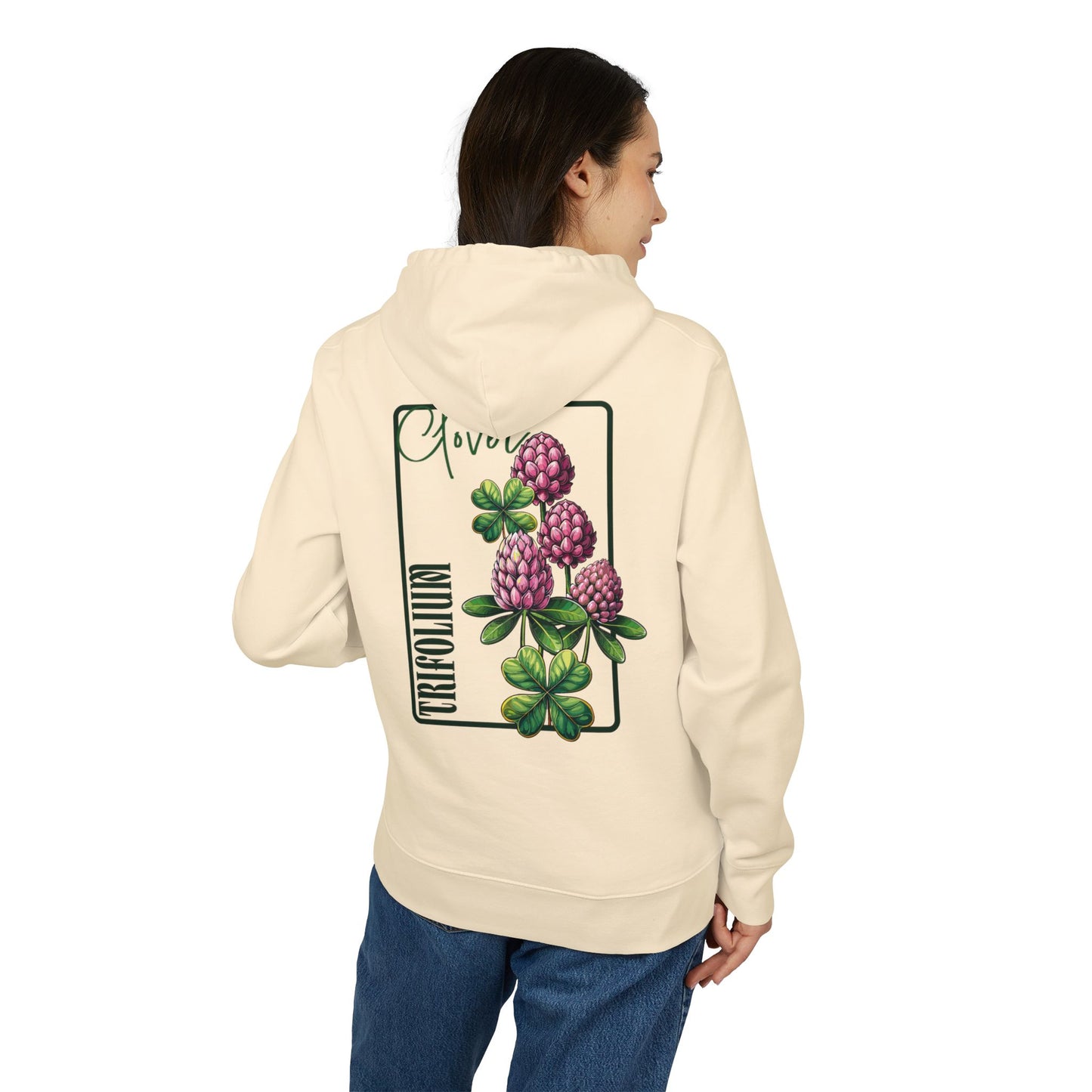 Floral Clover Design Hoodie for Nature Lovers "Clover"