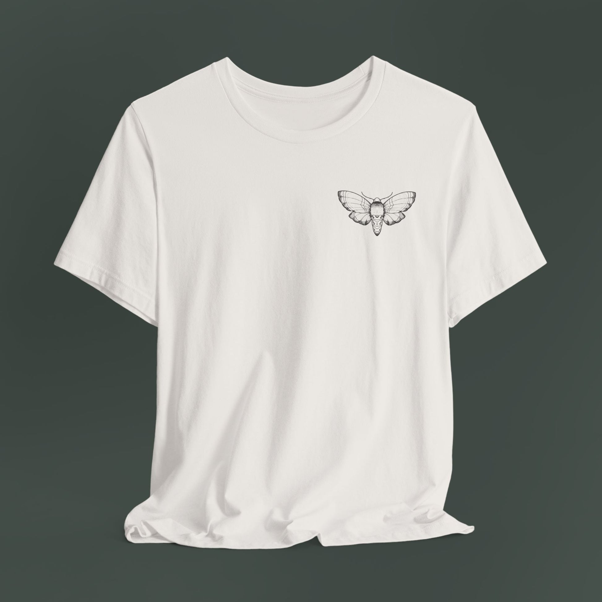 Artistic Moth Graphic Tee, Casual Unisex T-Shirt for Nature Lovers, Unique Gift for Birthdays, Festivals, and Everyday Wear