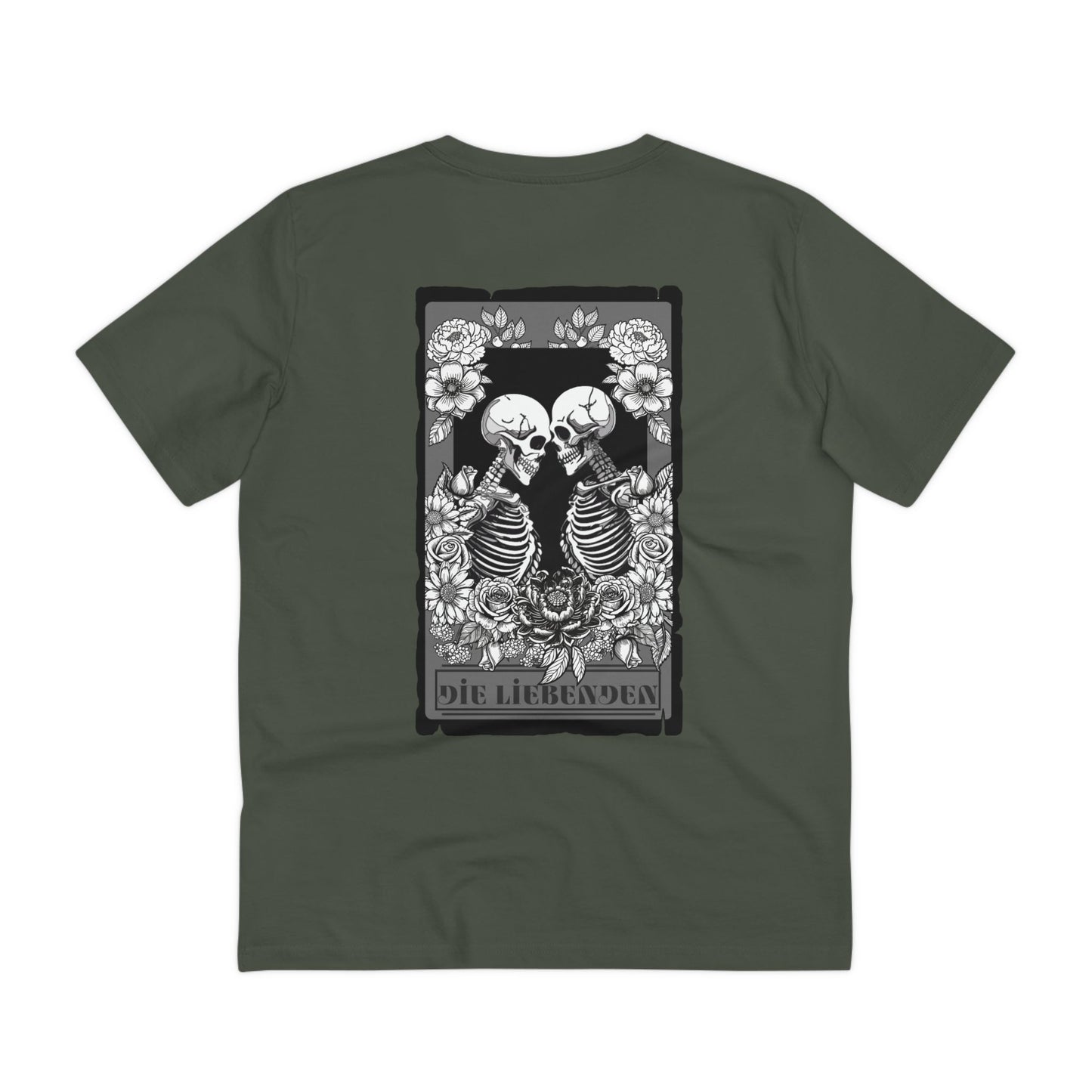 Organic Creator T-Shirt - Unisex with Skeleton Design, Perfect for Art Lovers & Halloween