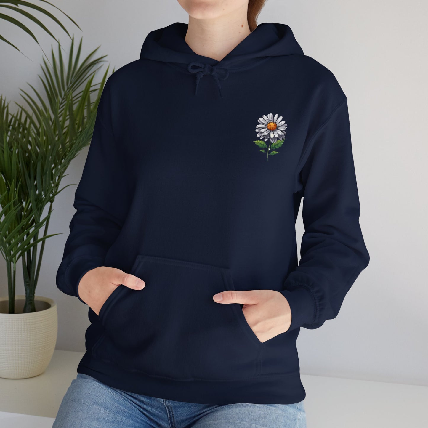 Daisy Floral Hoodie - Cozy Unisex Sweatshirt for Nature Lovers
