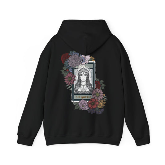Floral Goddess Unisex Hoodie - Heavy Blend™ Sweatshirt for Cozy Comfort