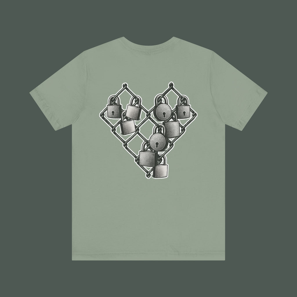 Trendy Minimalist Heart Tee - Unisex Jersey Short Sleeve T-Shirt
