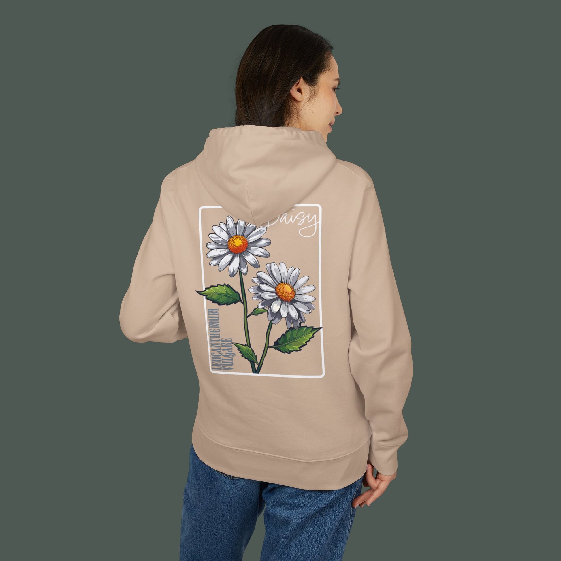 Daisy Embroidered Unisex Hoodie
