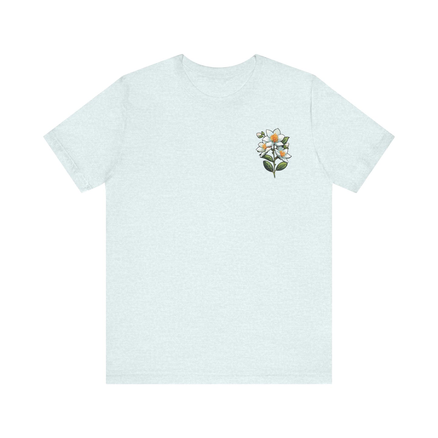 Floral Unisex Jersey Tee - 'La Spirituellement Officielle' Design