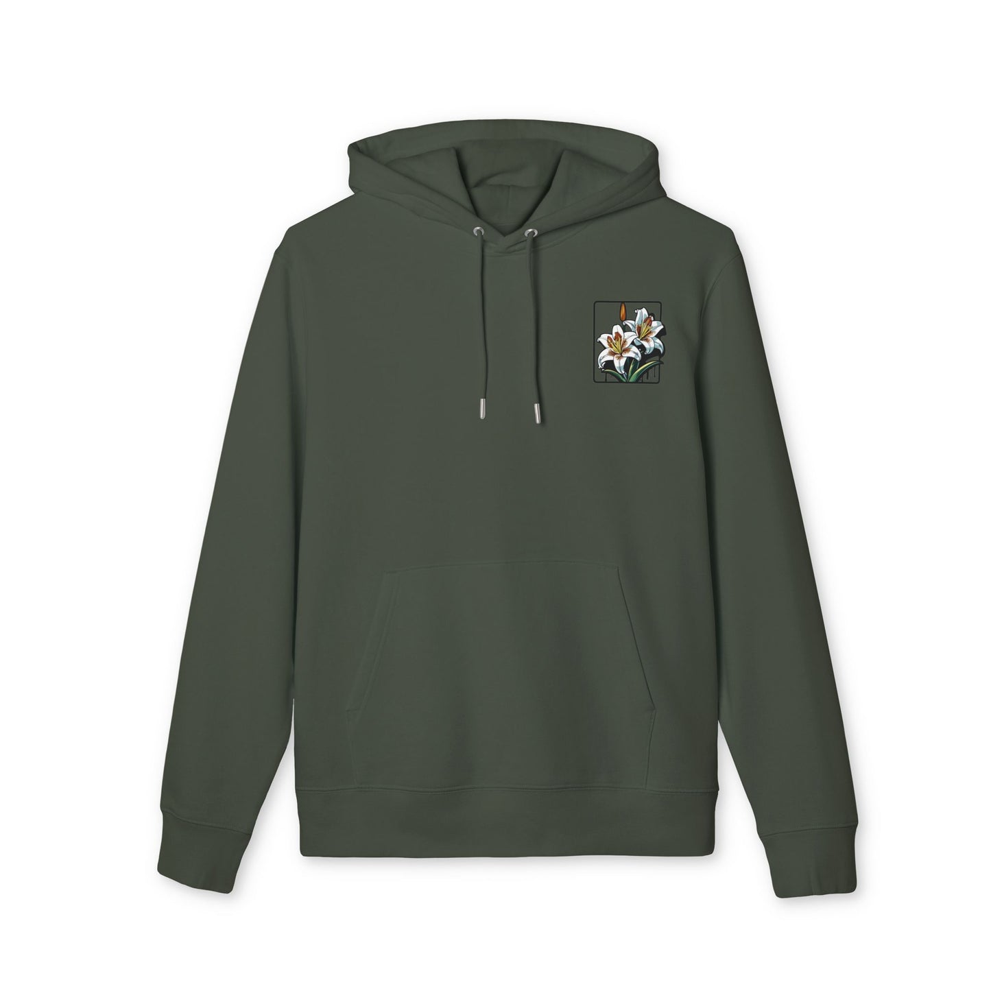 Floral Unisex Hoodie - Striking Lily Design for Nature Lovers "Lily"