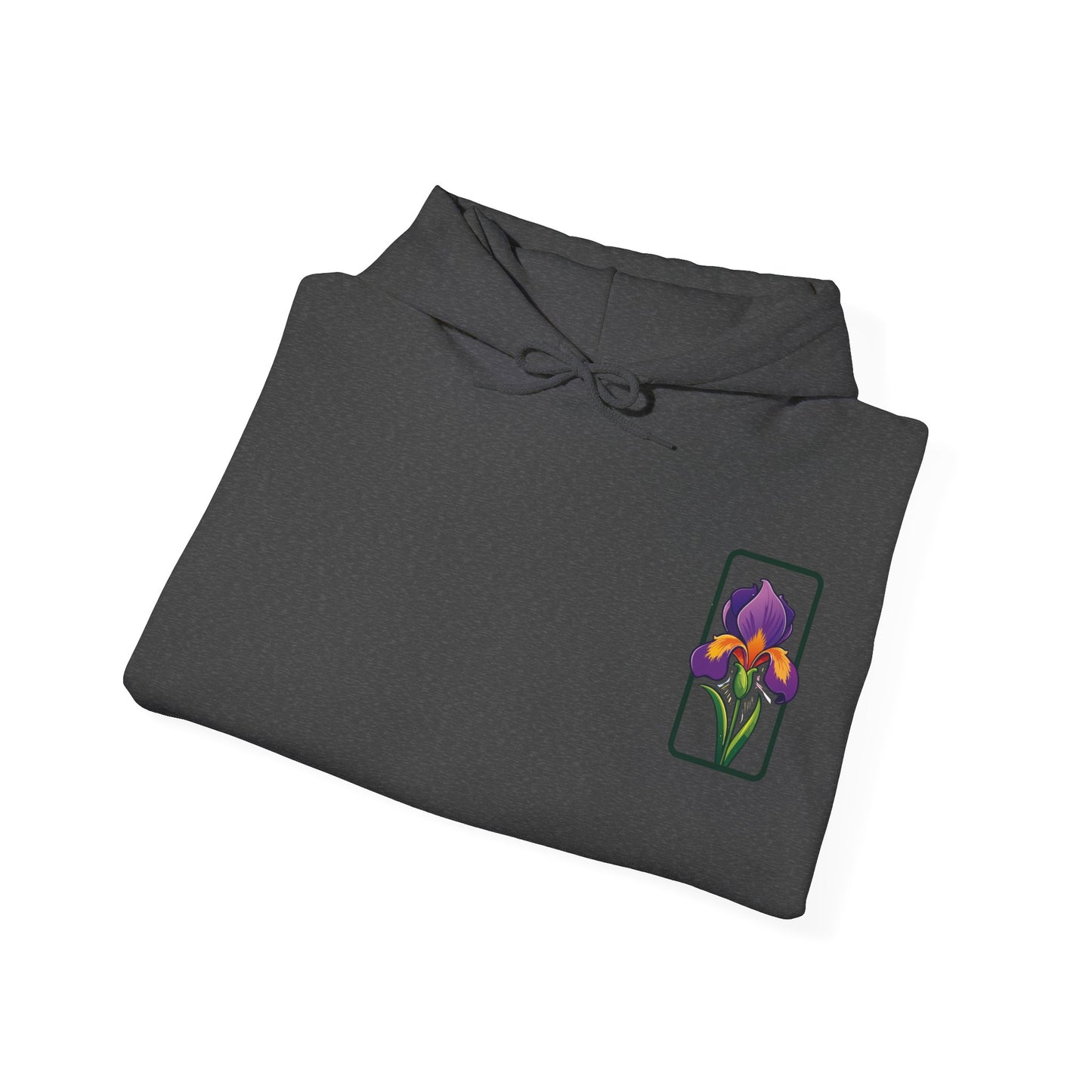 Floral Graphic Unisex Hoodie - 'Not Guaranteed' Iris Design