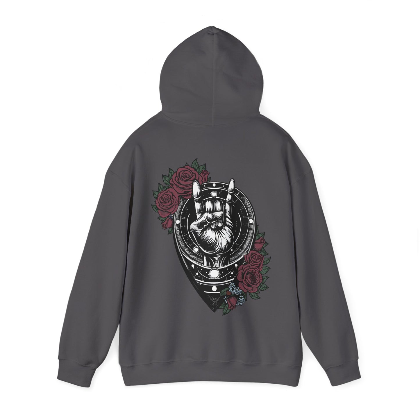 Rockin' Viking Hooded Sweatshirt - Unisex Heavy Blend™ - Perfect for Festivals & Everyday Wear
