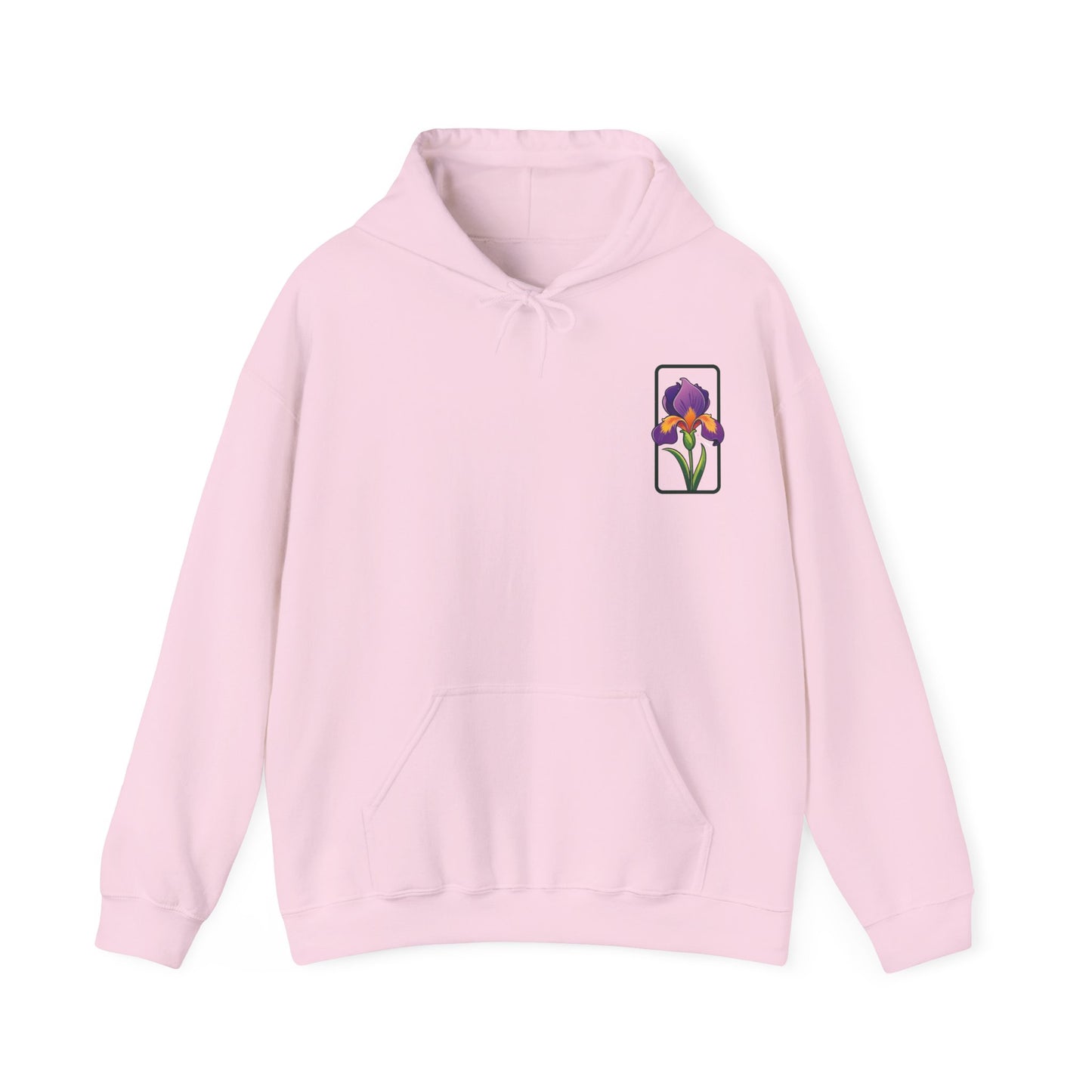 Floral Graphic Unisex Hoodie - 'Not Guaranteed' Iris Design