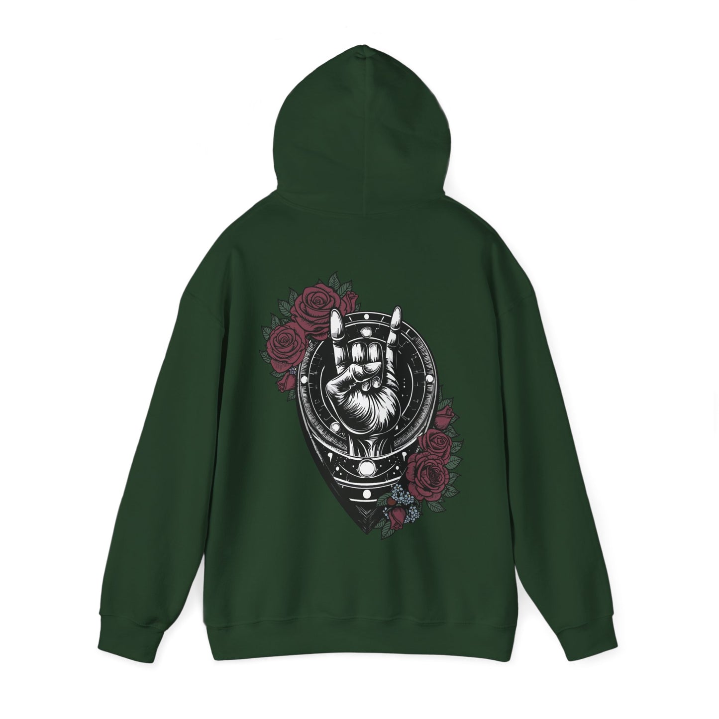 Rockin' Viking Hooded Sweatshirt - Unisex Heavy Blend™ - Perfect for Festivals & Everyday Wear