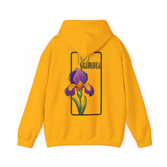 Floral Graphic Unisex Hoodie - 'Not Guaranteed' Iris Design