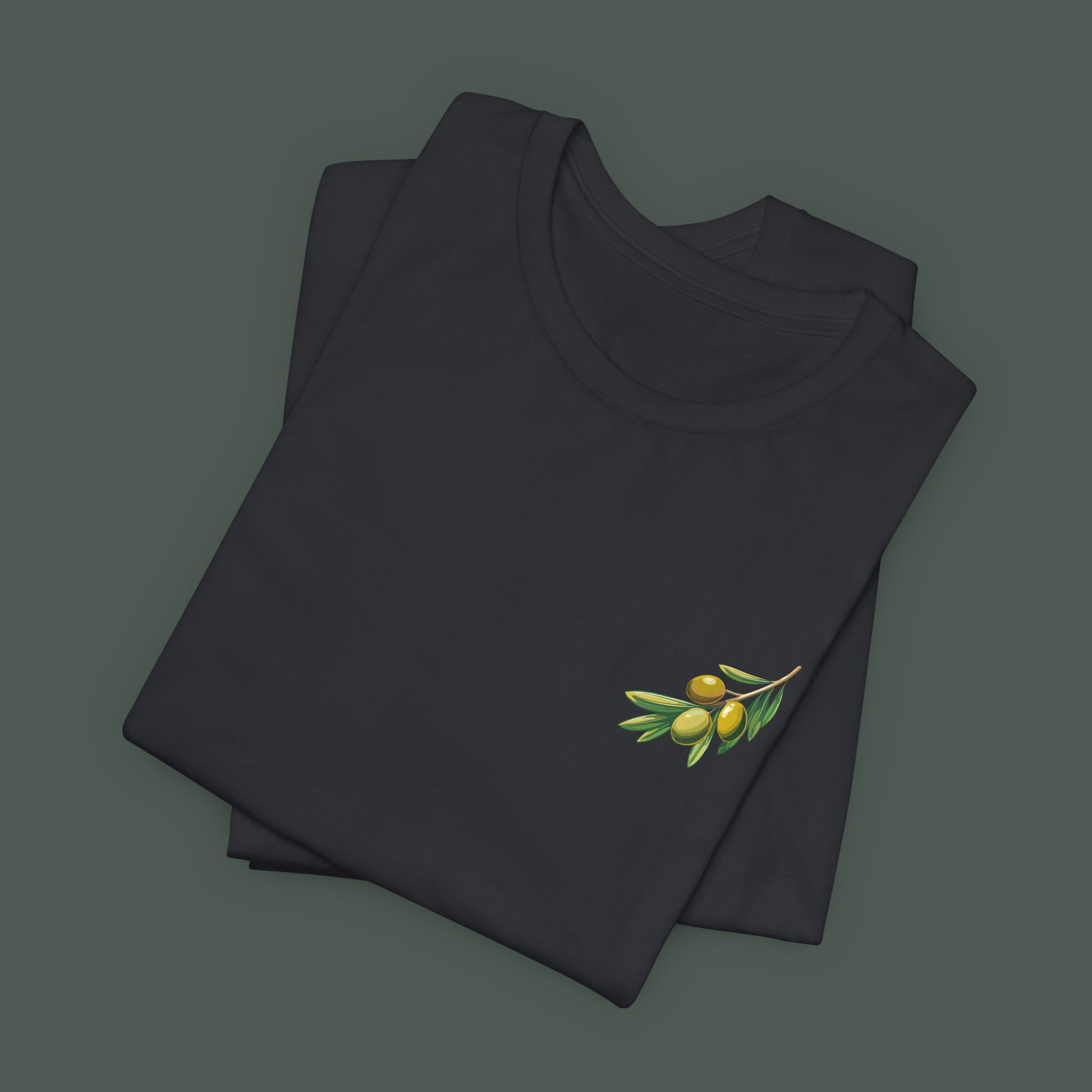 Olive Branch Graphic Tee - Nature Inspired Unisex Shirt, Summer Fashion, Gift for Gardening Lovers, Eco-Friendly Apparel, Casual Wear