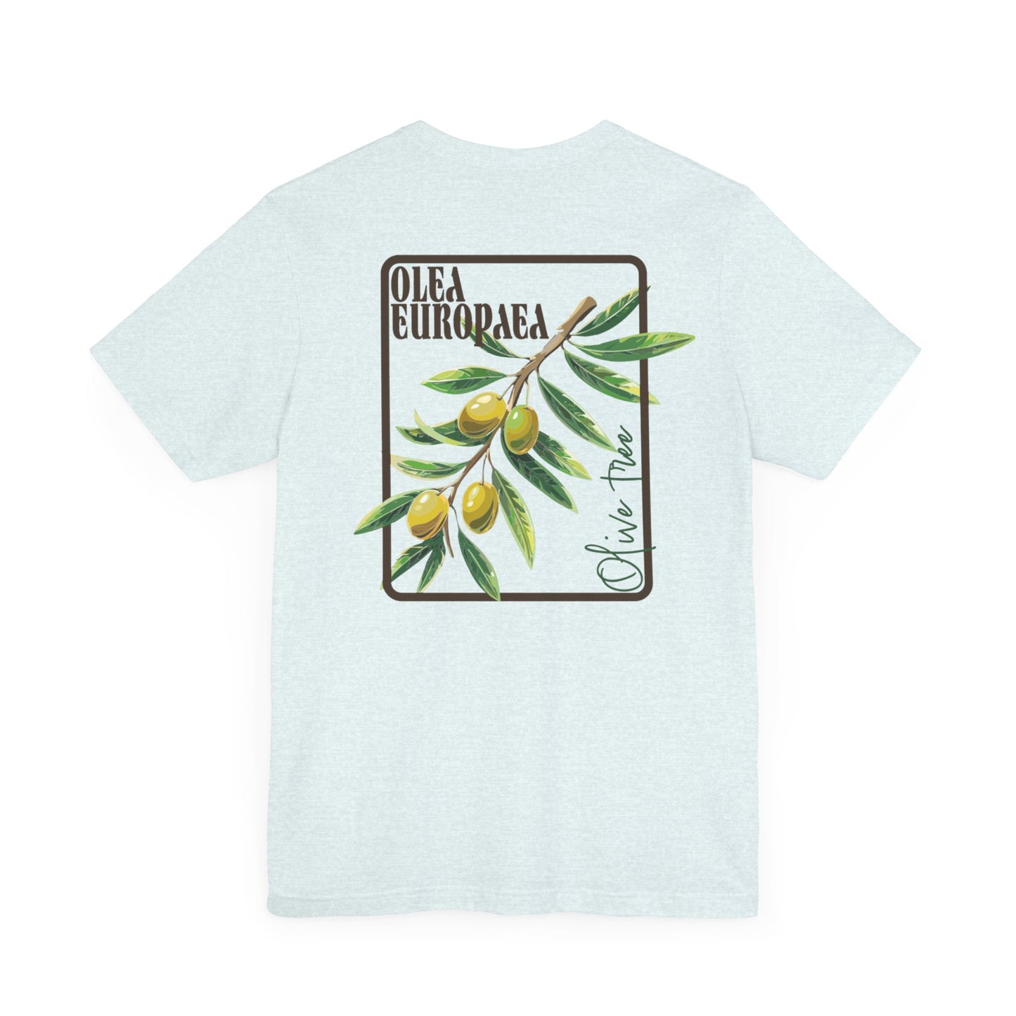 Olive Branch Unisex Jersey Tee - Nature-Inspired Botanical Graphic T-Shirt