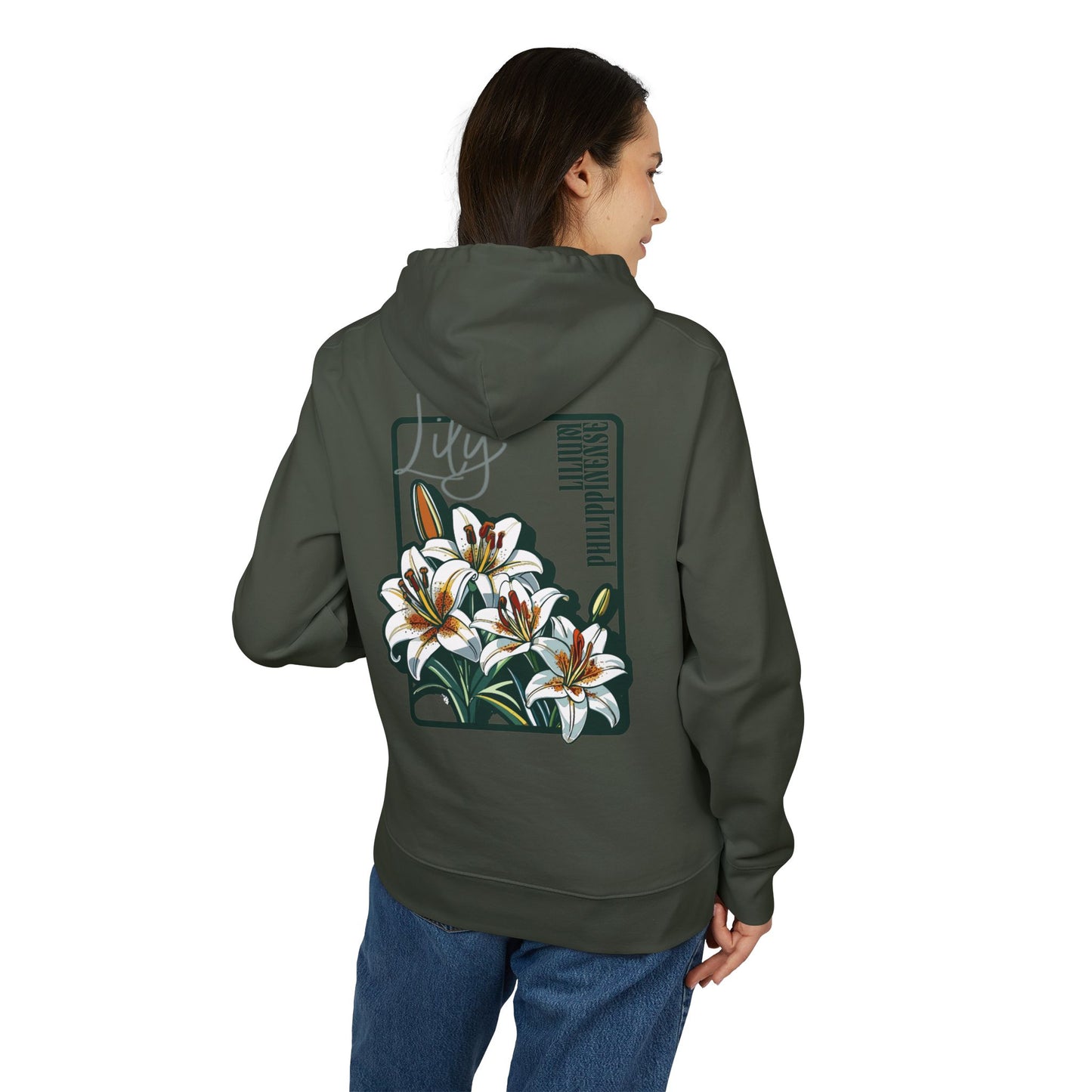 Floral Unisex Hoodie - Striking Lily Design for Nature Lovers "Lily"