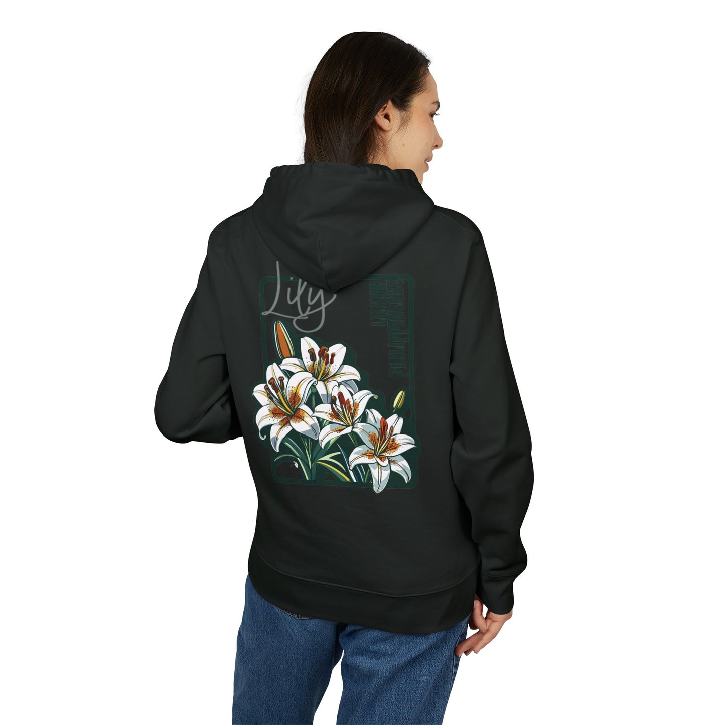 Floral Unisex Hoodie - Striking Lily Design for Nature Lovers "Lily"