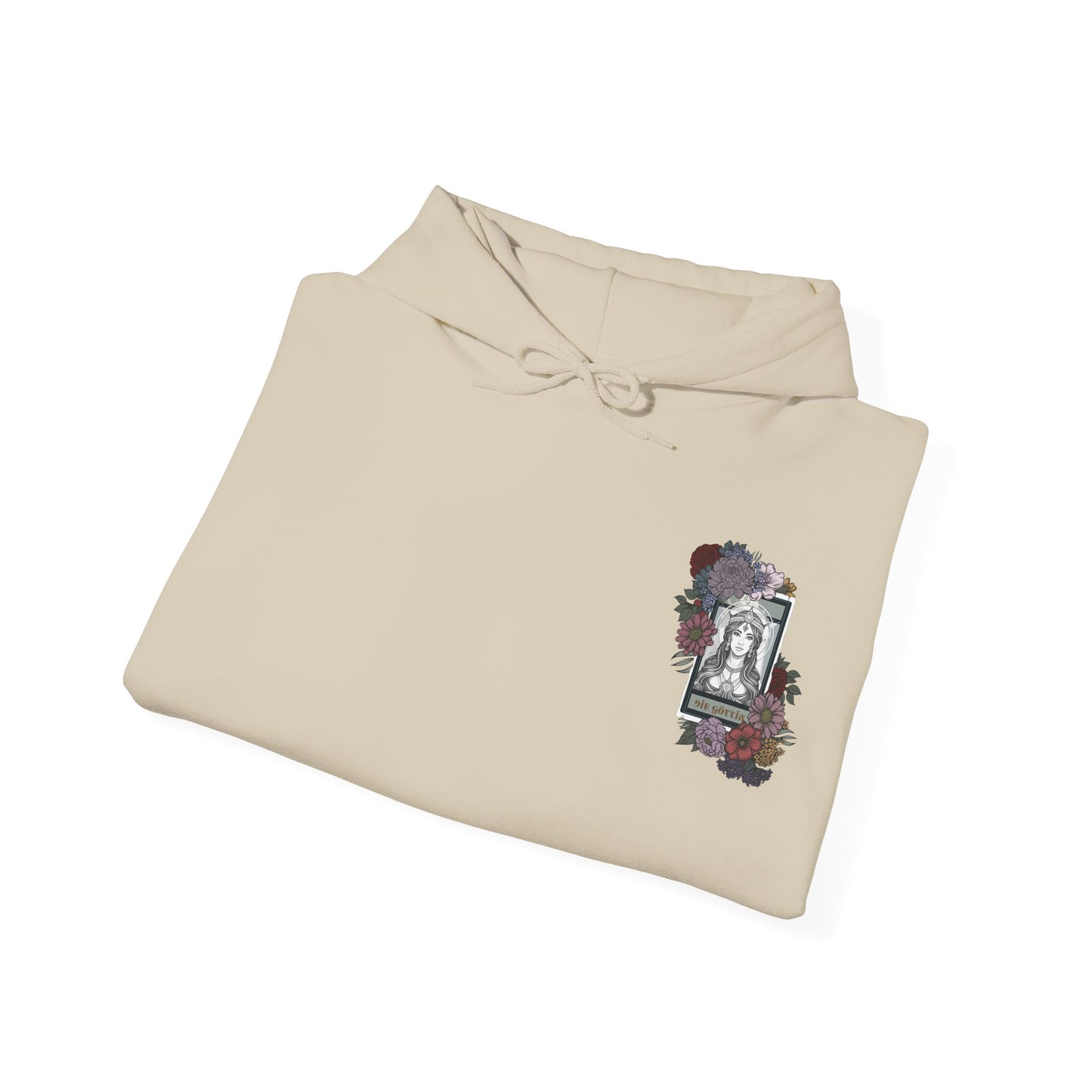 Floral Goddess Unisex Hoodie - Heavy Blend™ Sweatshirt for Cozy Comfort