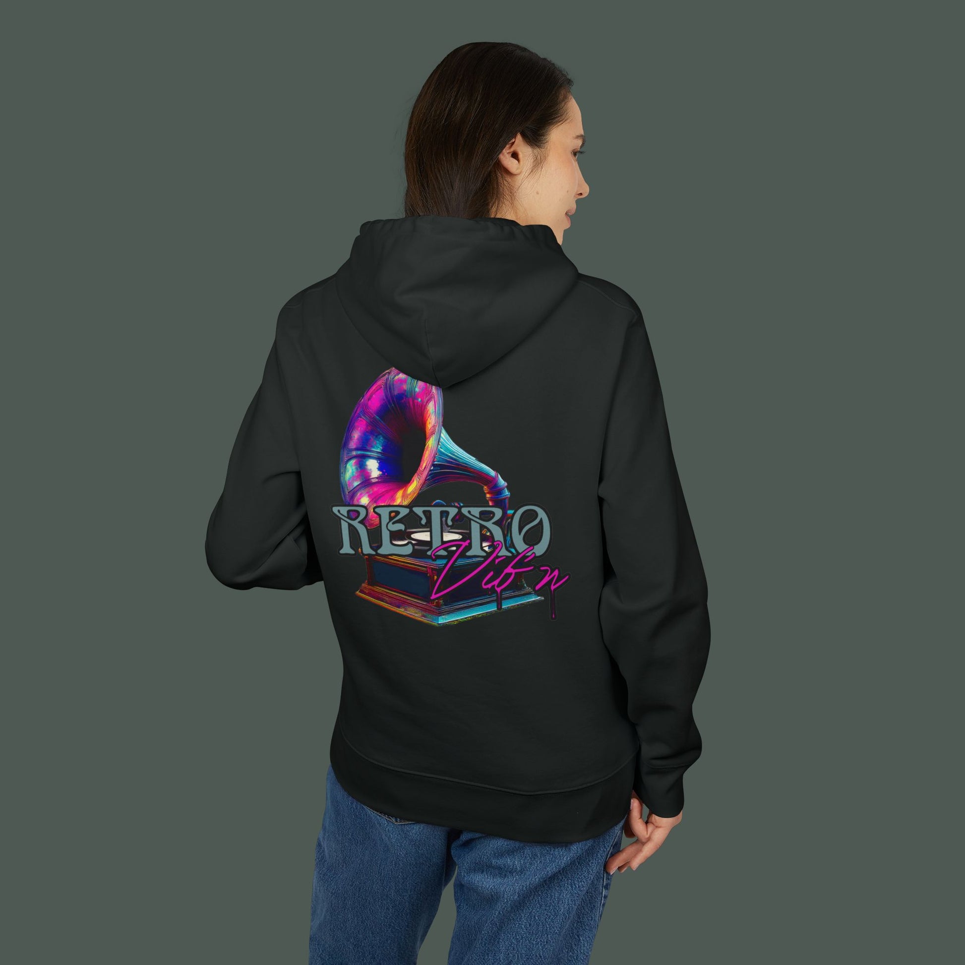 Retro Style Unisex Hoodie, Cozy Streetwear, Perfect for Gifting, Casual Wear, Music Lovers, Cool Vibes