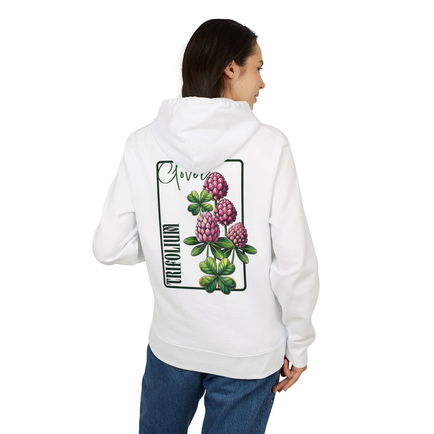 Floral Clover Design Hoodie for Nature Lovers "Clover"