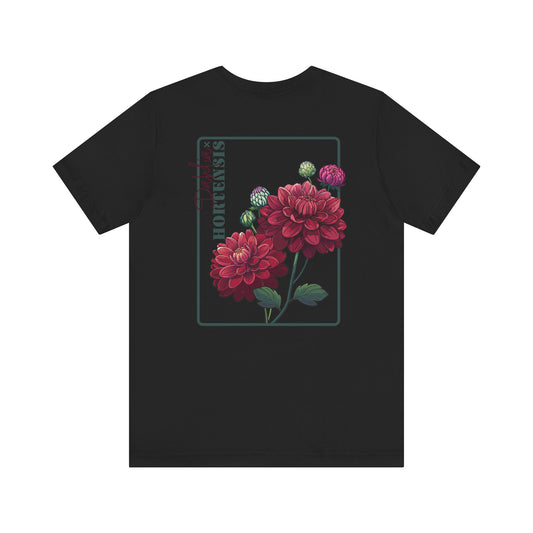 Floral Graphic Tee - Vintage Dahlia Design for Nature Lovers