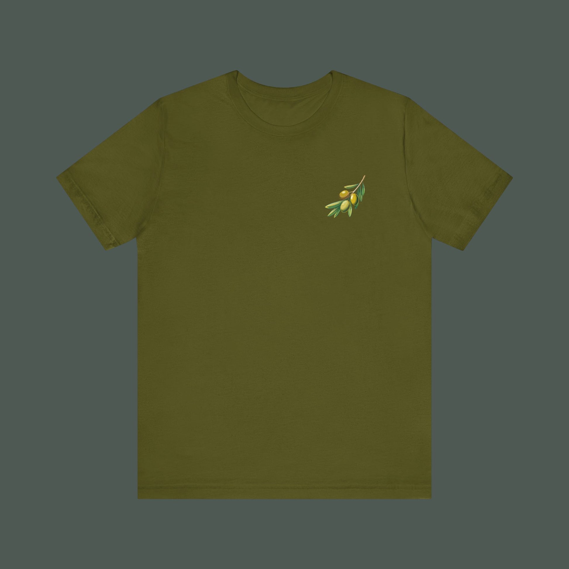 Olive Branch Graphic Tee - Nature Inspired Unisex Shirt, Summer Fashion, Gift for Gardening Lovers, Eco-Friendly Apparel, Casual Wear