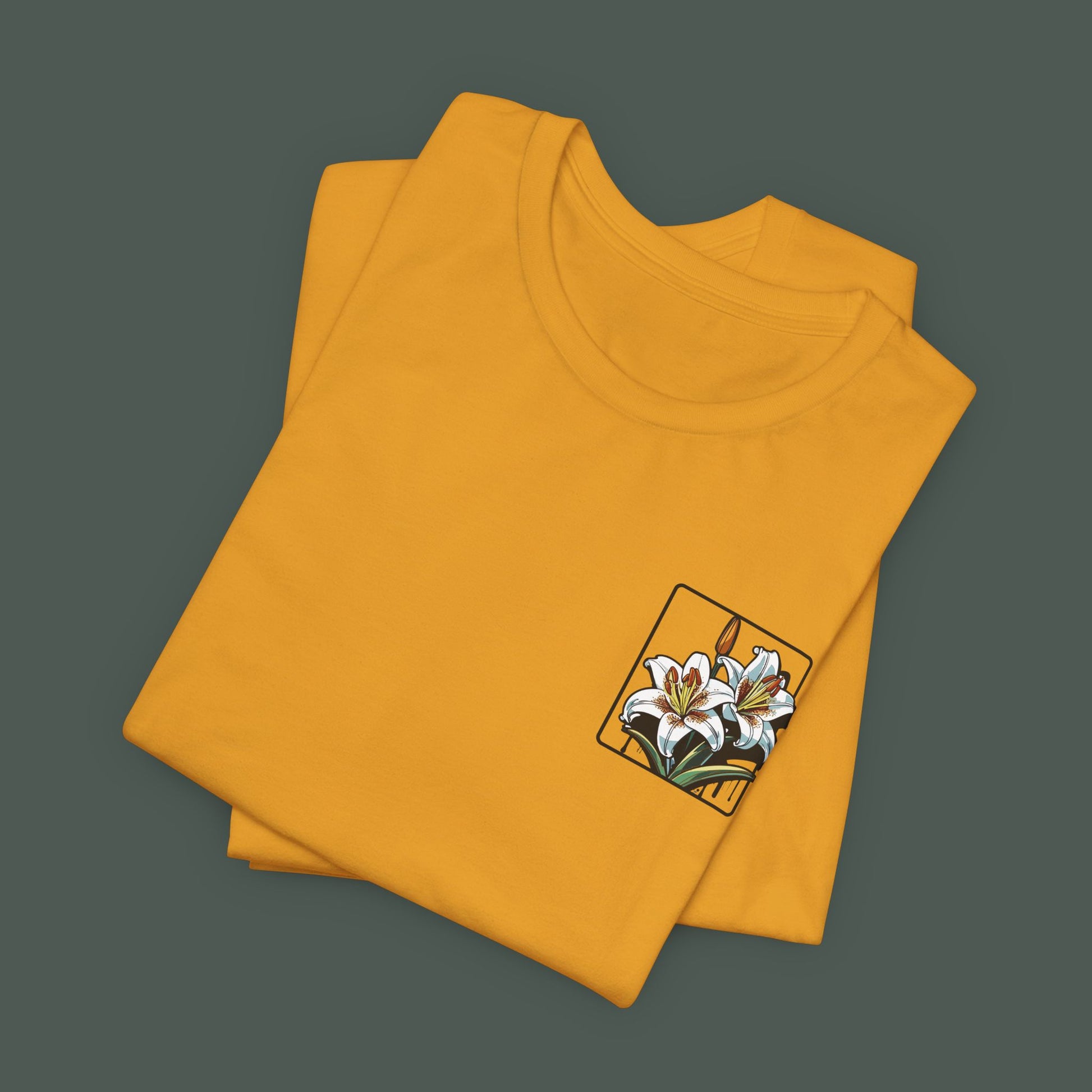 Floral Art Tee - Vintage Style Unisex Jersey Short Sleeve, Nature T-Shirt, Gift for Art Lovers, Spring and Summer Fashion, Unique Gift Idea