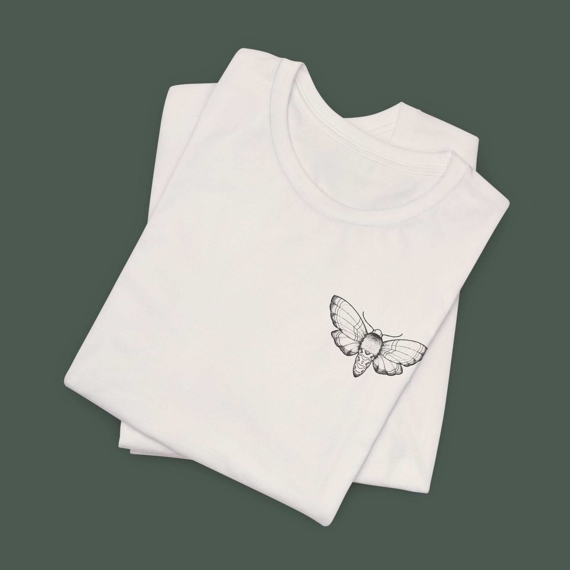 Artistic Moth Graphic Tee, Casual Unisex T-Shirt for Nature Lovers, Unique Gift for Birthdays, Festivals, and Everyday Wear