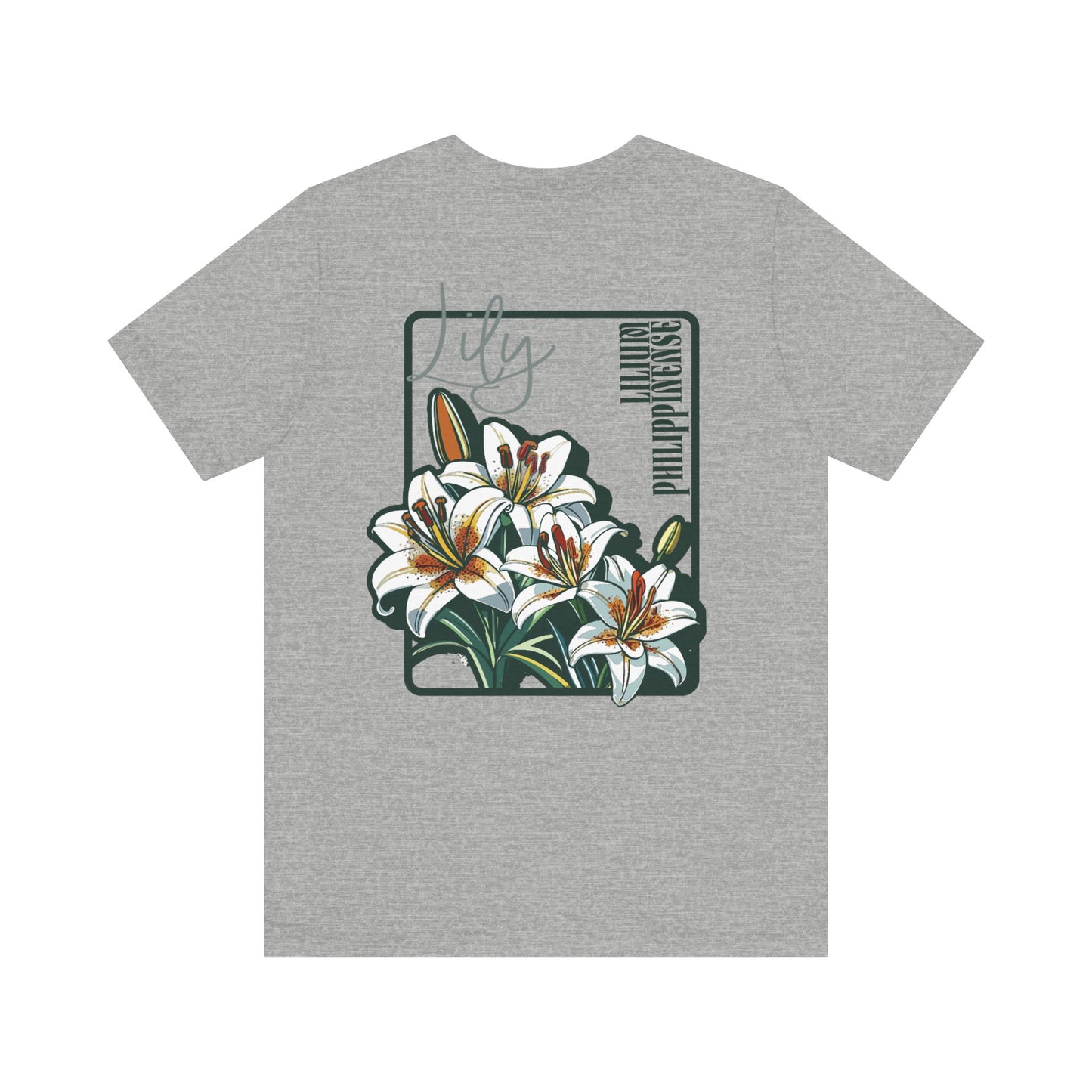 Floral Unisex T-Shirt – 'Lily' Design for Nature Lovers