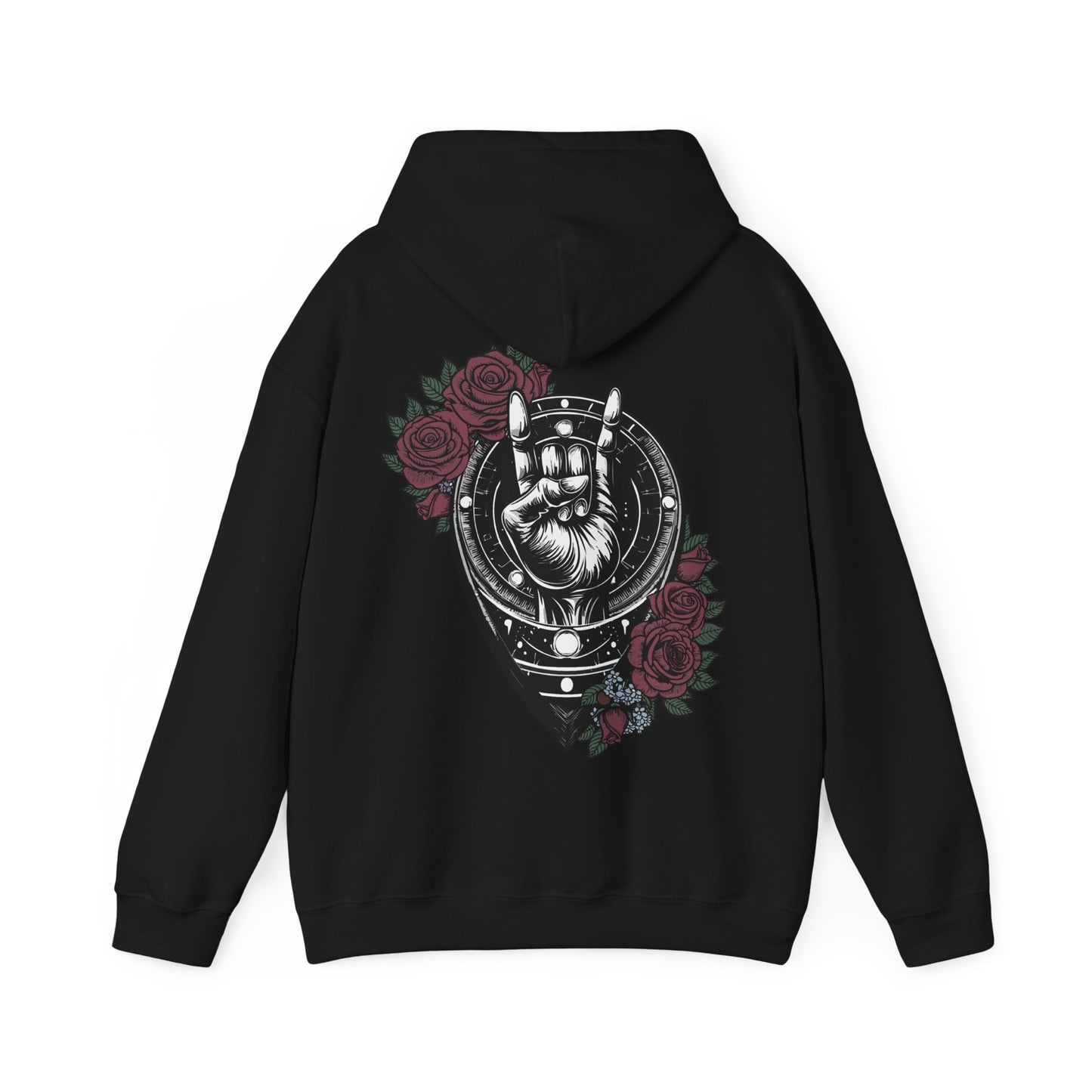 Rockin' Viking Hooded Sweatshirt - Unisex Heavy Blend™ - Perfect for Festivals & Everyday Wear