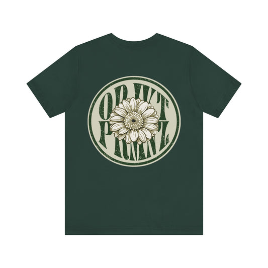 Floral Art Unisex Tee - Positive Vibes & Nature Inspired Apparel