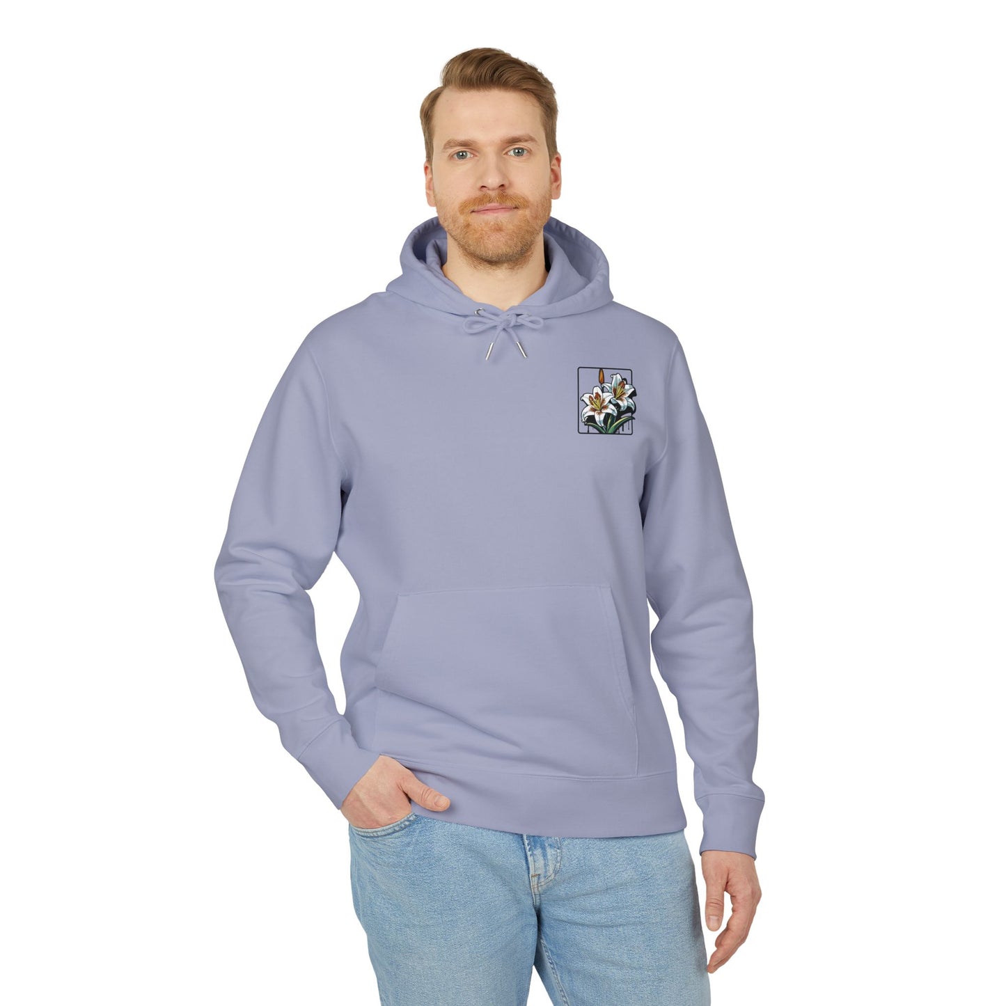 Floral Unisex Hoodie - Striking Lily Design for Nature Lovers "Lily"