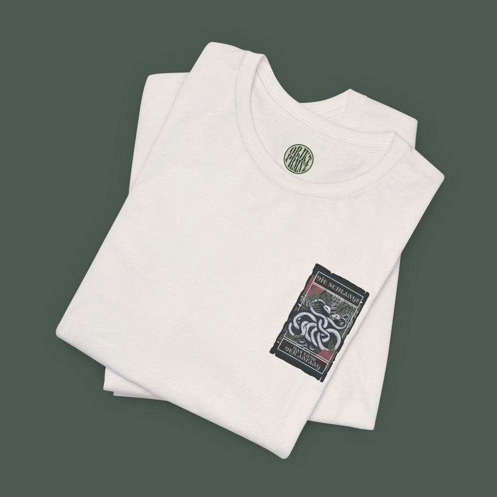 Unisex Graphic Tee, Artistic Snake Print T-Shirt, Cool Gift for Trendsetters, Casual Wear, Unique Fashion Style, Summer Essential