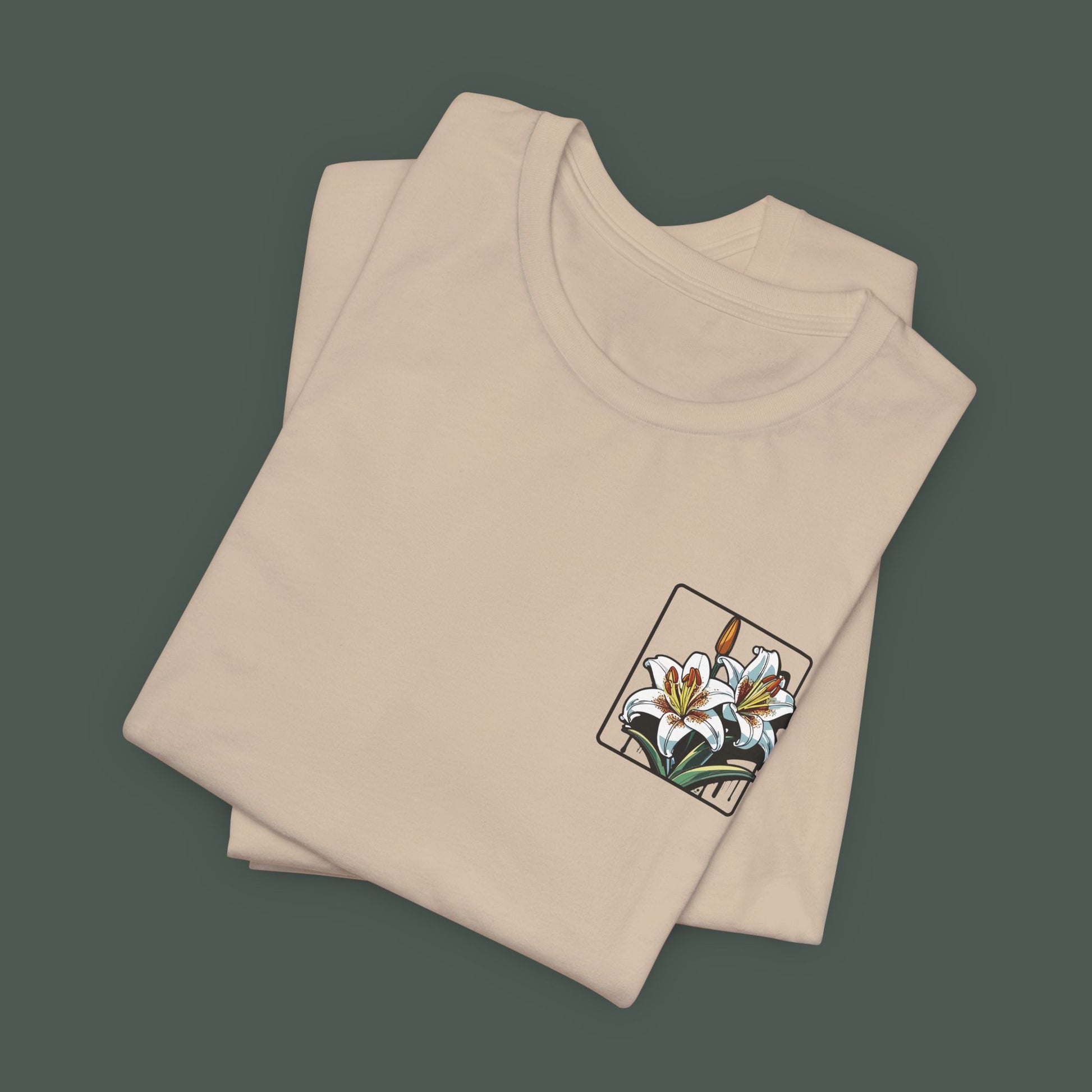 Floral Art Tee - Vintage Style Unisex Jersey Short Sleeve, Nature T-Shirt, Gift for Art Lovers, Spring and Summer Fashion, Unique Gift Idea