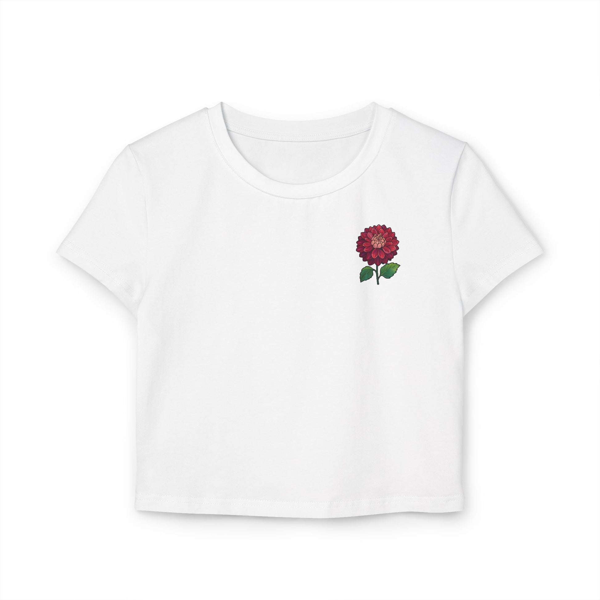 Feminine Floral Baby Tee, Cute Graphic Tee, Casual Summer Outfit, Gifts for Her, Vintage Floral Shirt, Spring Style