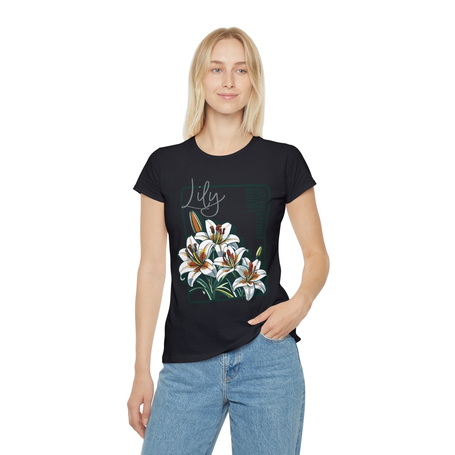 Floral Women's Iconic T-Shirt - Lily Design