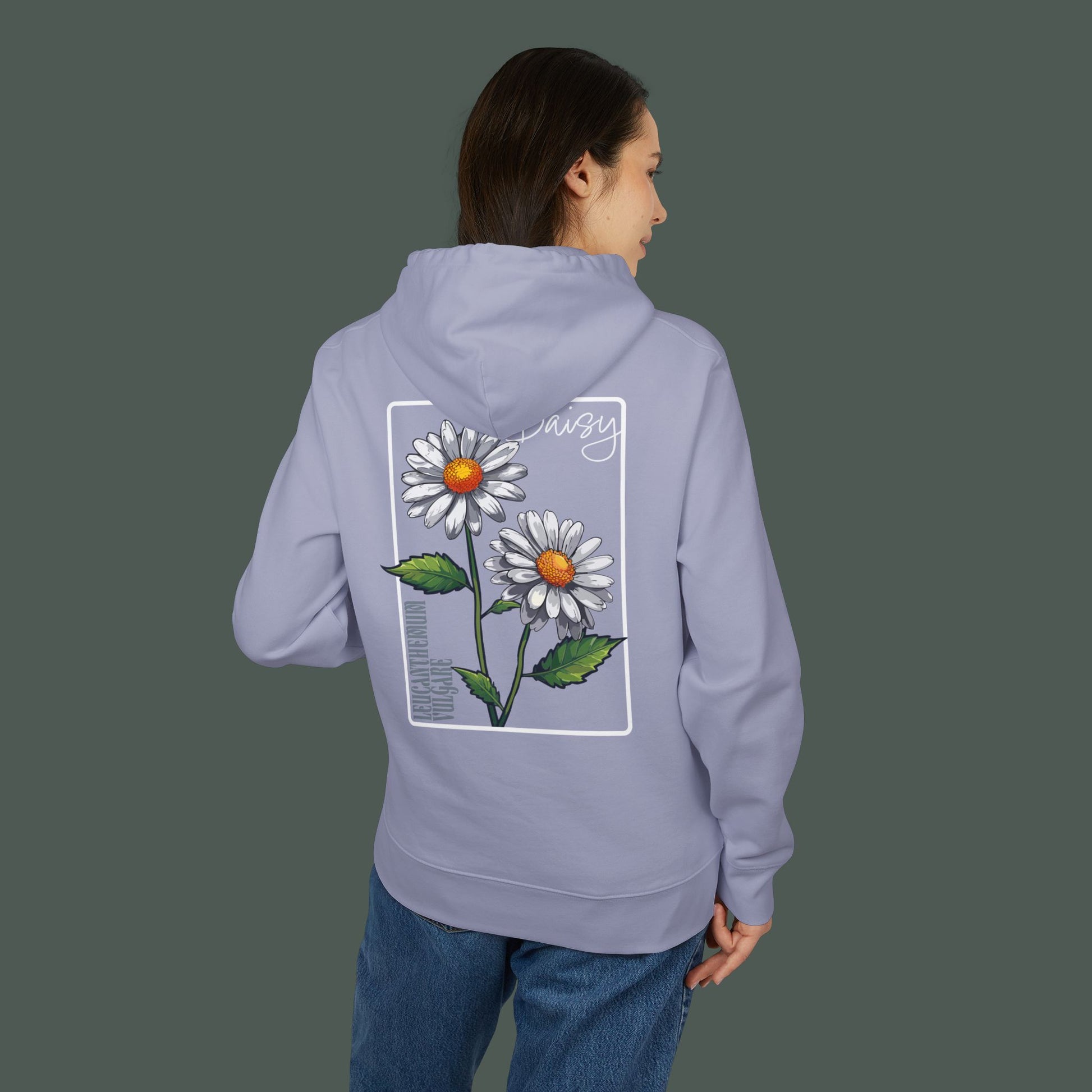 Daisy Embroidered Unisex Hoodie