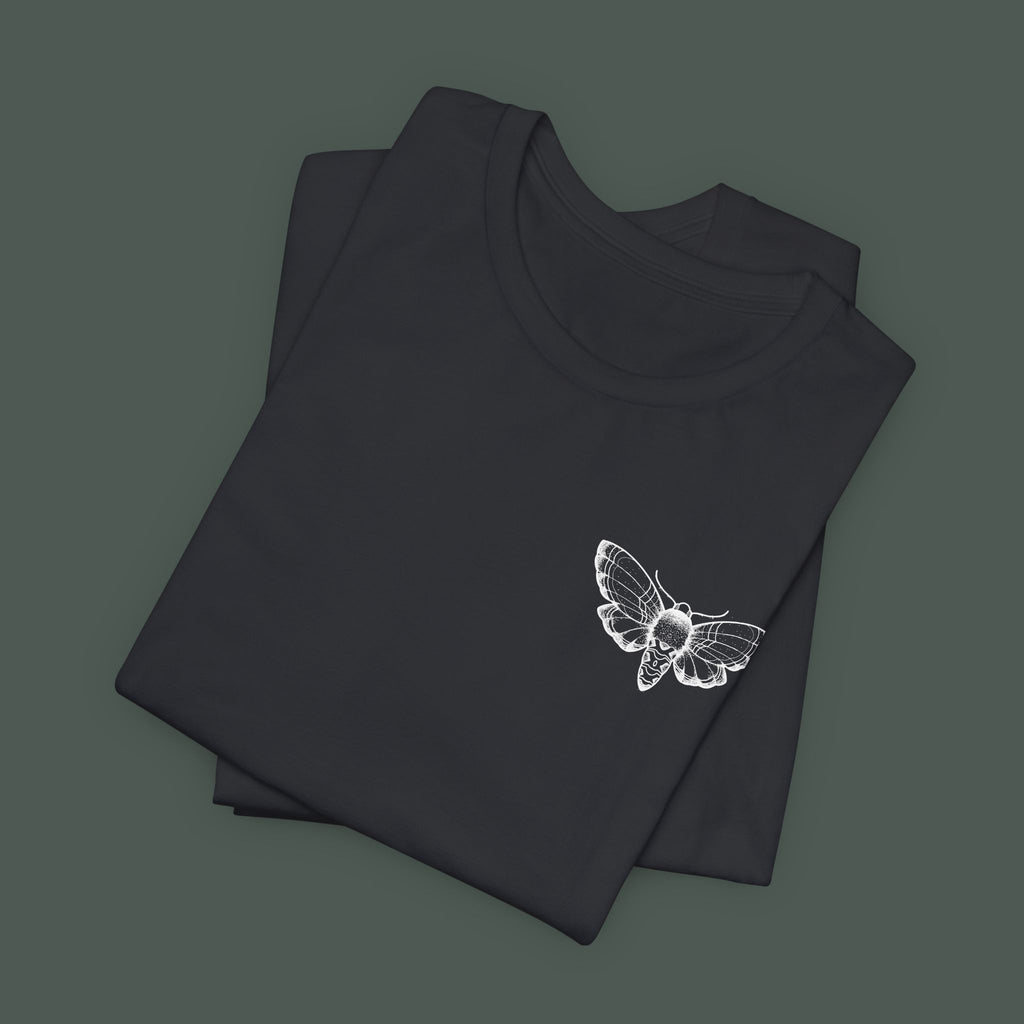 Artistic Moth Graphic Tee, Casual Unisex T-Shirt for Nature Lovers, Unique Gift for Birthdays, Festivals, and Everyday Wear