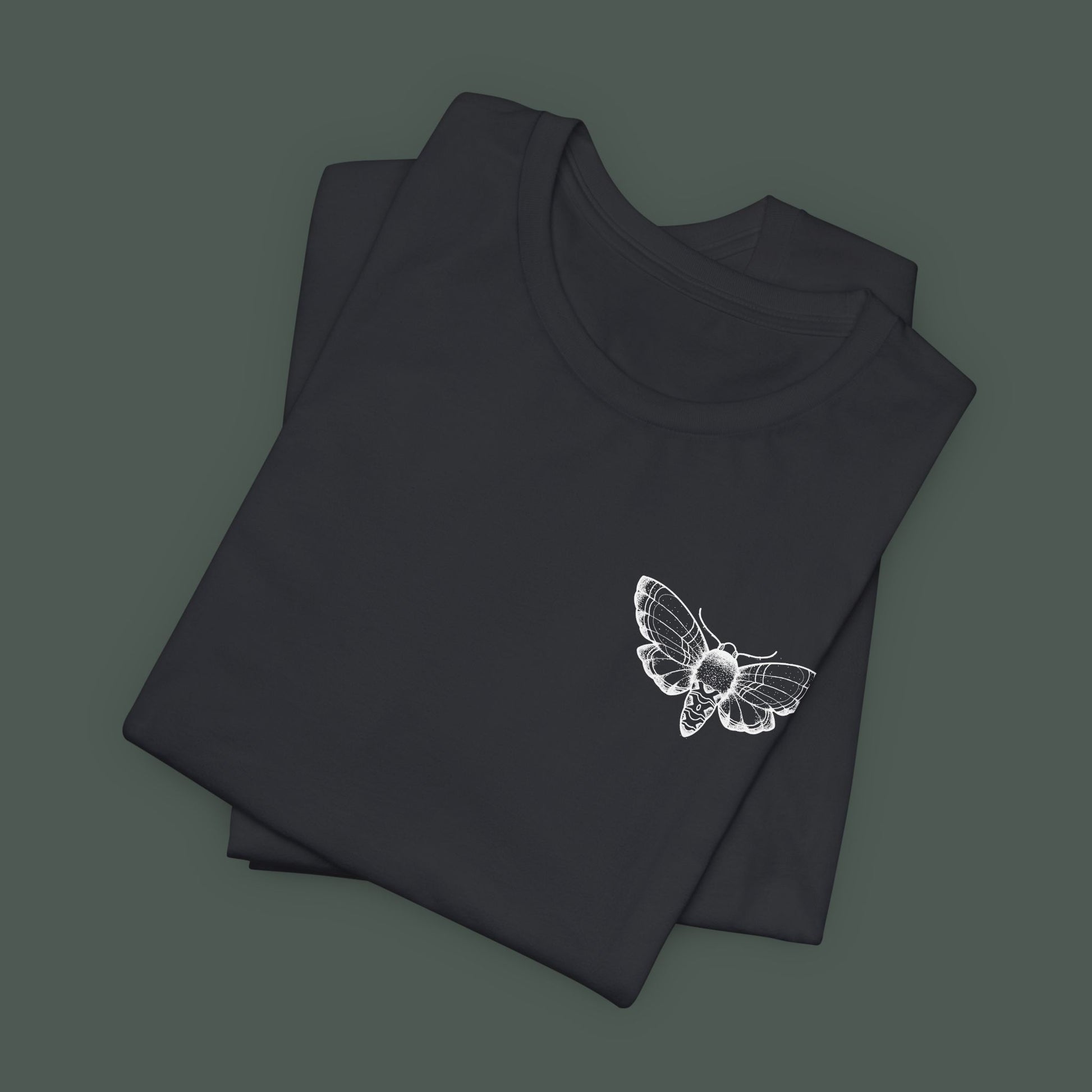 Artistic Moth Graphic Tee, Casual Unisex T-Shirt for Nature Lovers, Unique Gift for Birthdays, Festivals, and Everyday Wear