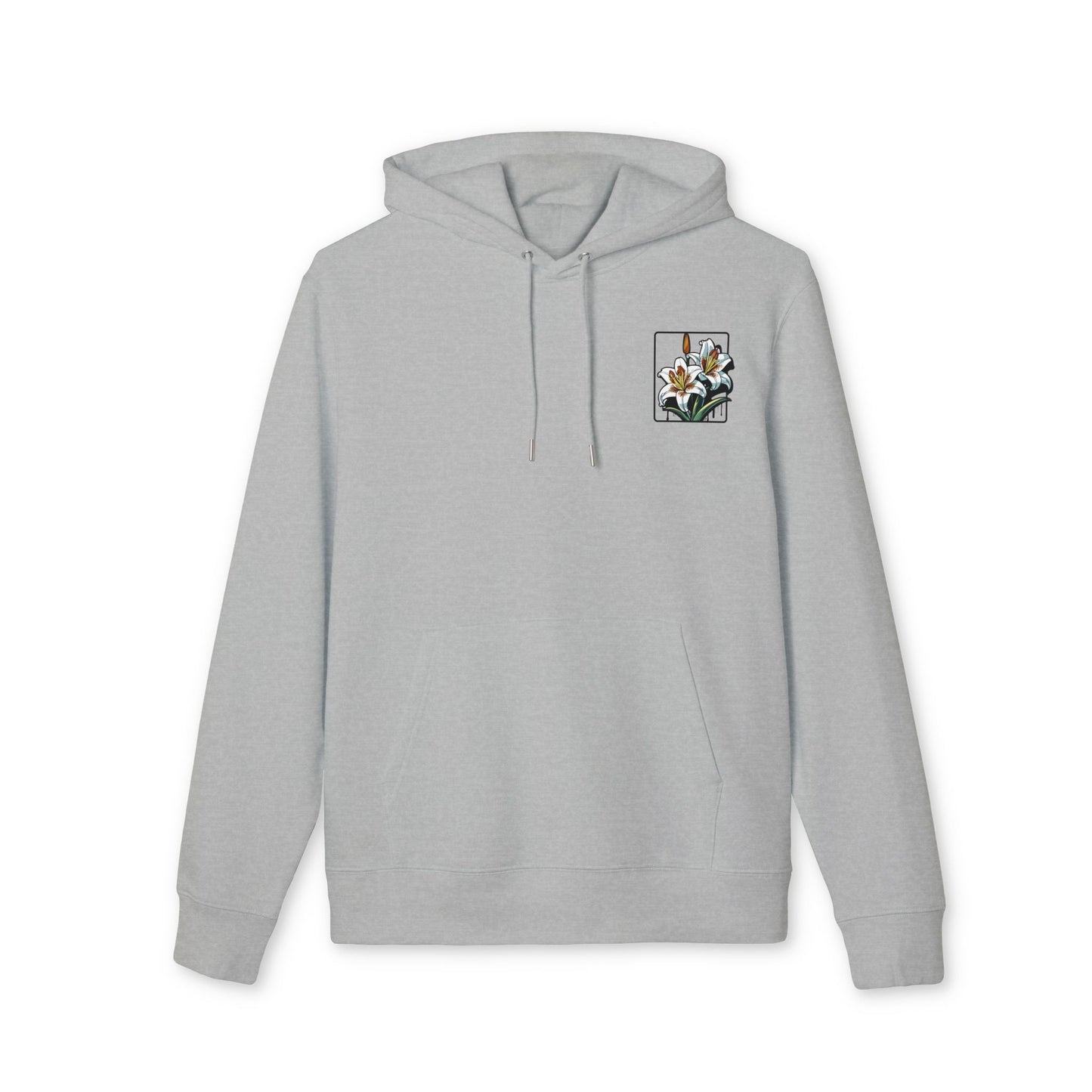 Floral Unisex Hoodie - Striking Lily Design for Nature Lovers "Lily"