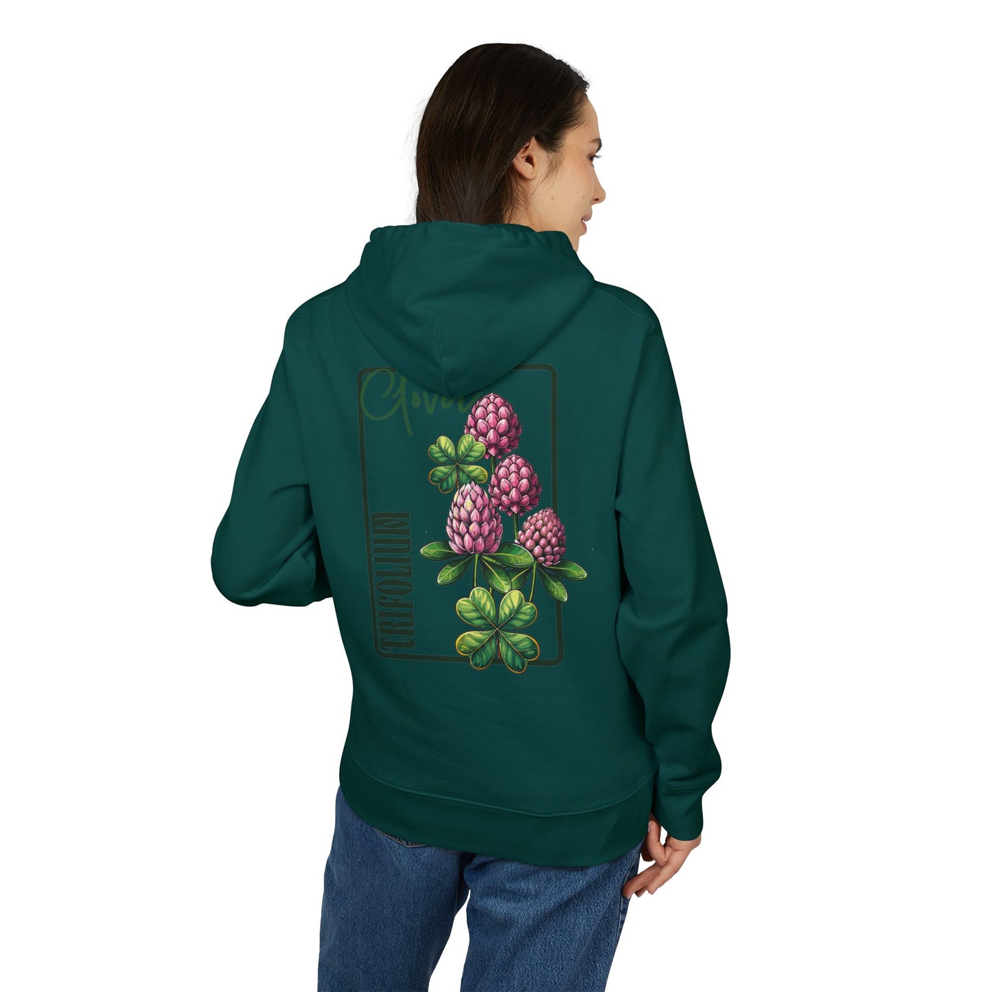 Floral Clover Design Hoodie for Nature Lovers "Clover"