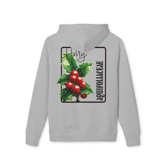 Holiday Holly Hooded Sweatshirt - Unisex Christmas Apparel