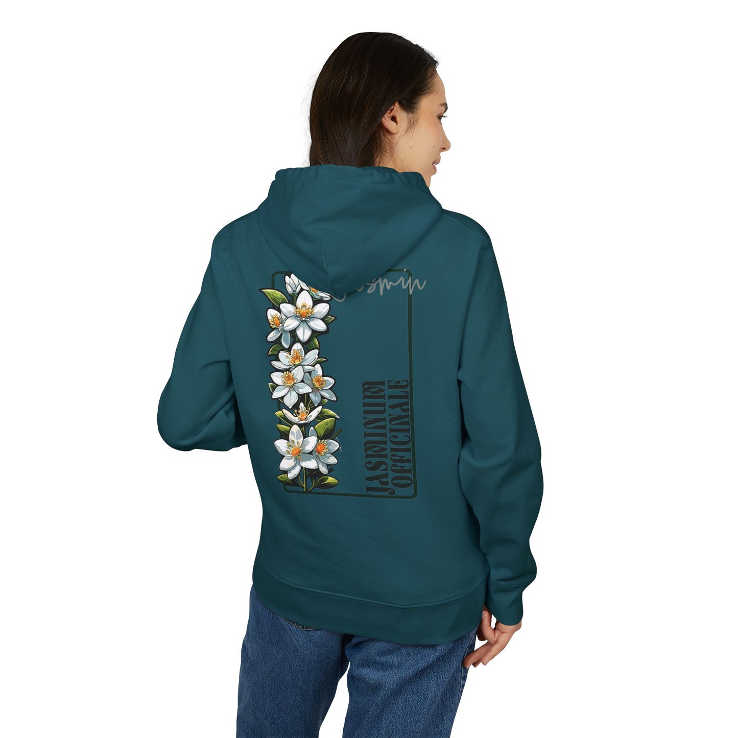 Floral Embroidered Unisex Hoodie - Stylish Comfort for Every Occasion "Jasmin"