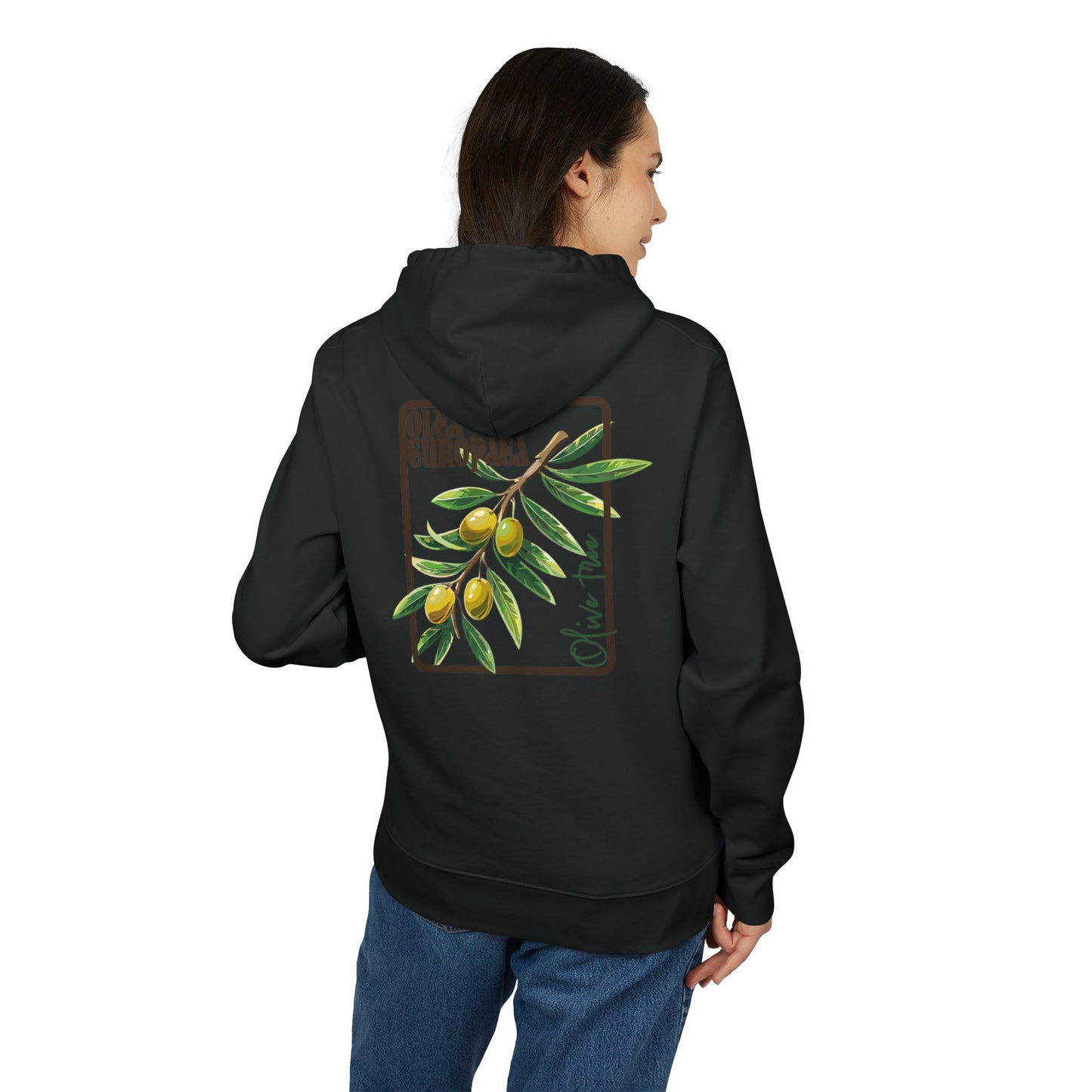 Olive Branch Unisex Hoodie - Cozy Nature-Inspired Apparel