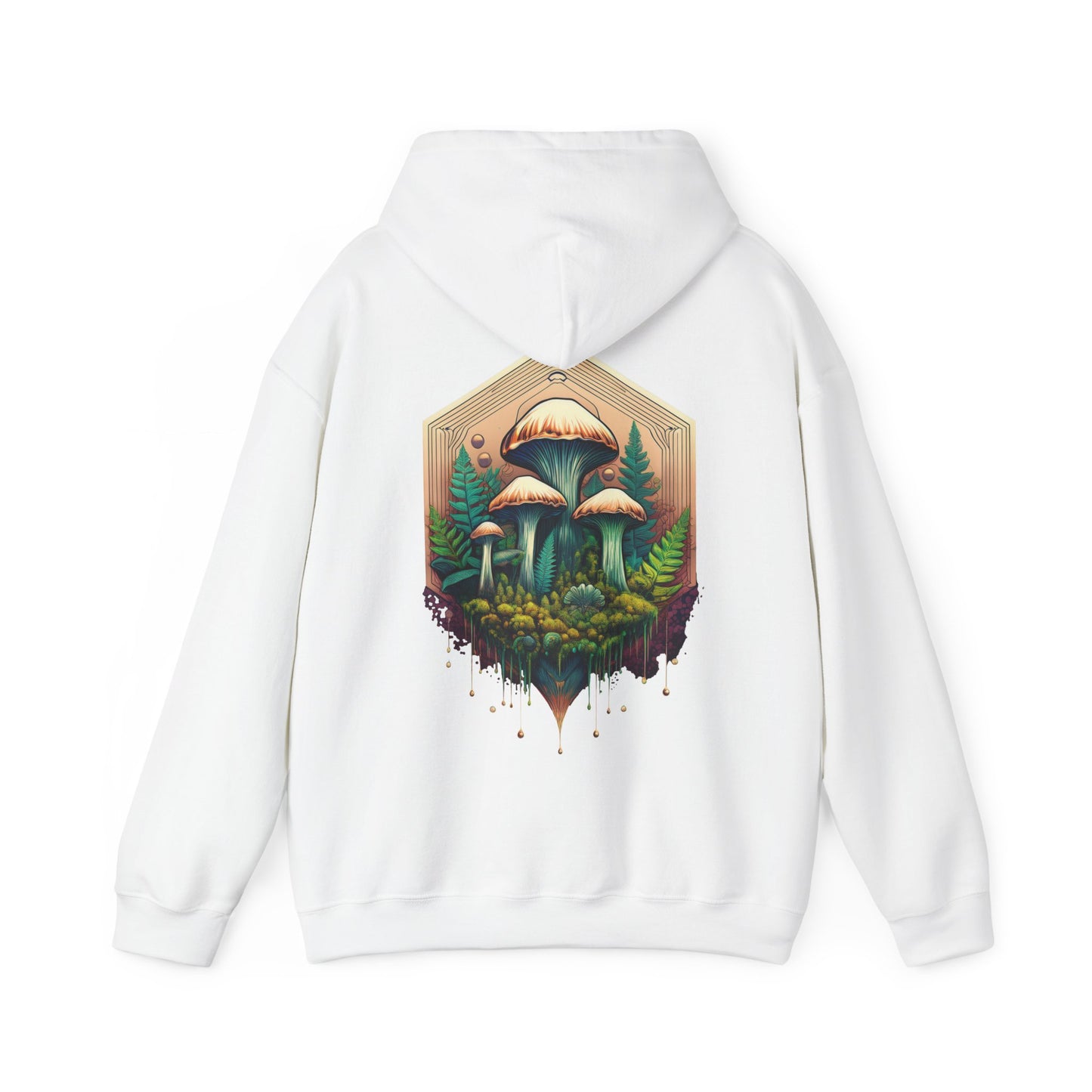 Nature-Inspired Unisex Hoodie with Mushroom Design