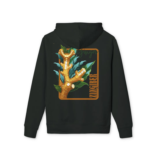 Ginger-Inspired Unisex Cruiser Hoodie - Botanical Art Design "Ginger"