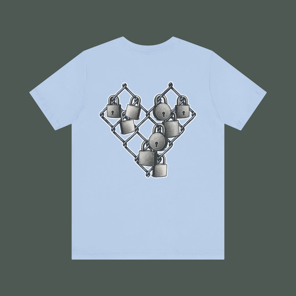 Trendy Minimalist Heart Tee - Unisex Jersey Short Sleeve T-Shirt