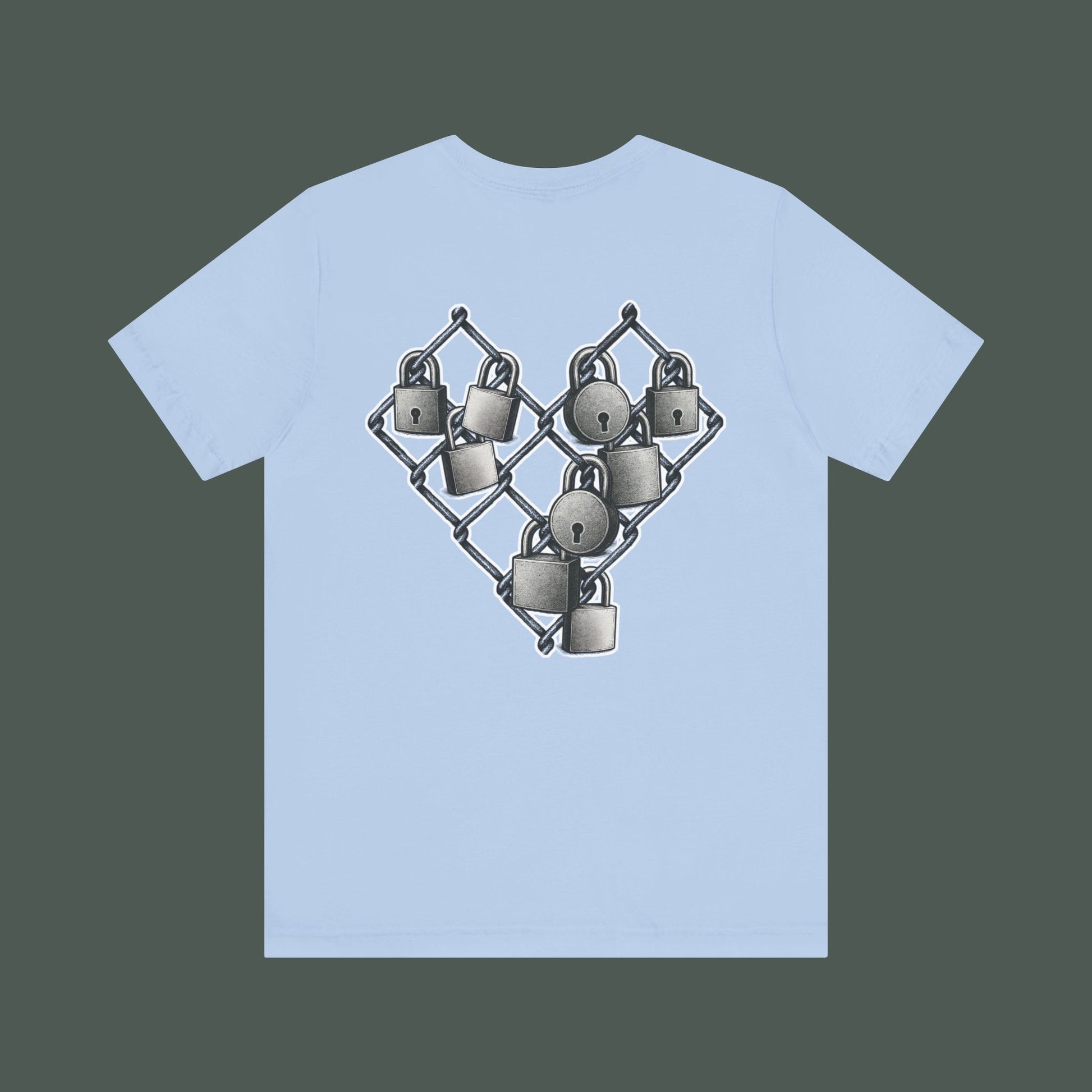 Trendy Minimalist Heart Tee - Unisex Jersey Short Sleeve T-Shirt