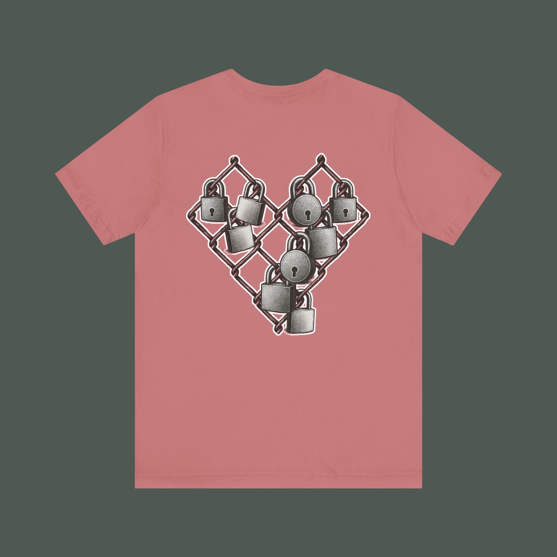Trendy Minimalist Heart Tee - Unisex Jersey Short Sleeve T-Shirt