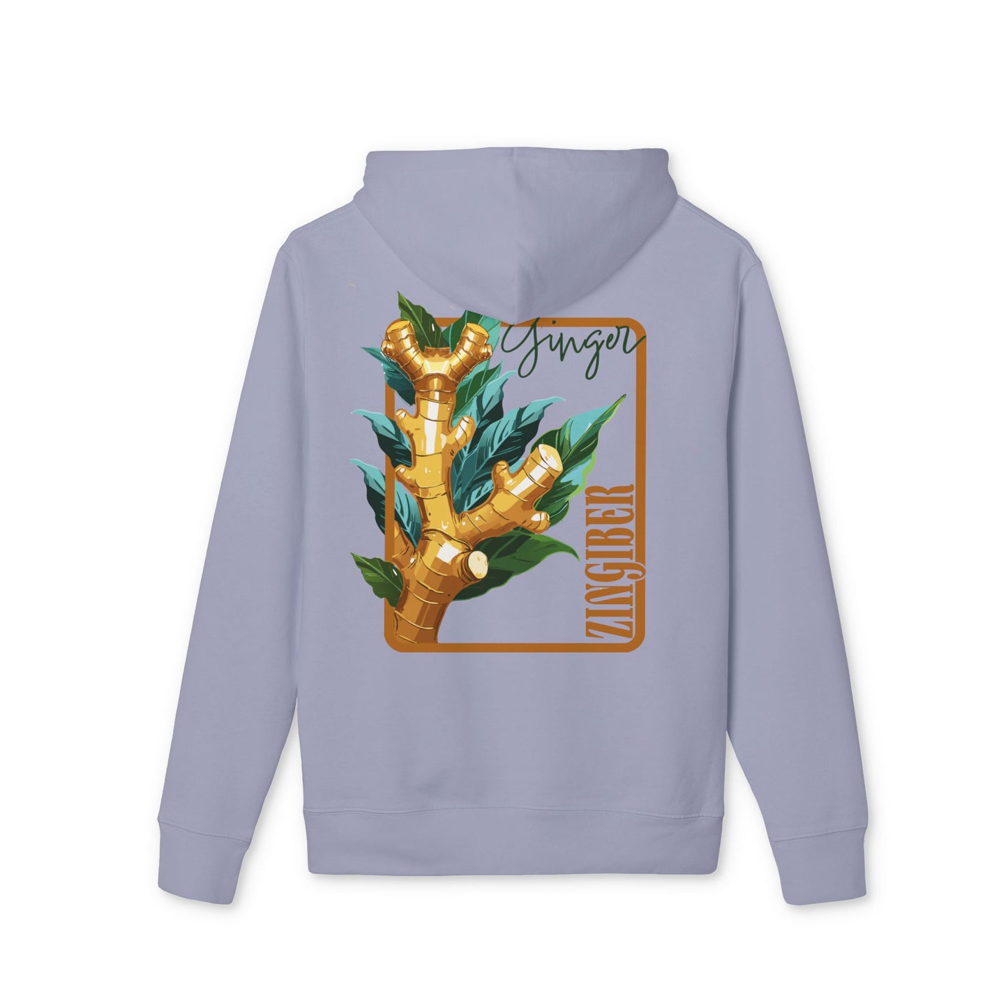 Ginger-Inspired Unisex Cruiser Hoodie - Botanical Art Design "Ginger"